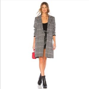 Rails Anders Coat in Charcoal Pink Plaid